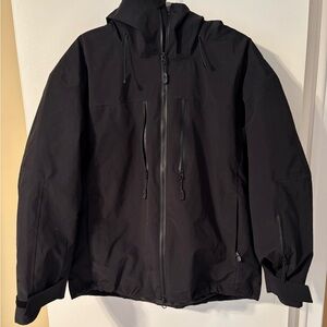 Unisex Black Hooded Jacket - Snowverb